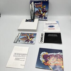 Spyro 2: Season of Flame (Game Boy Advance, 2002) GBA - CIB + Poster + REG CARD